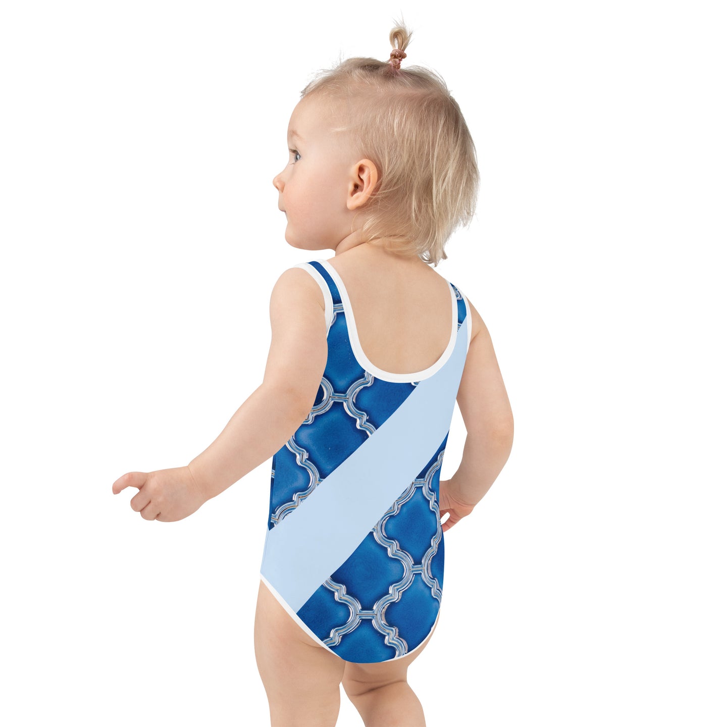 MISS ST.GEORGES KID'S SWIMSUIT, Arabic blue