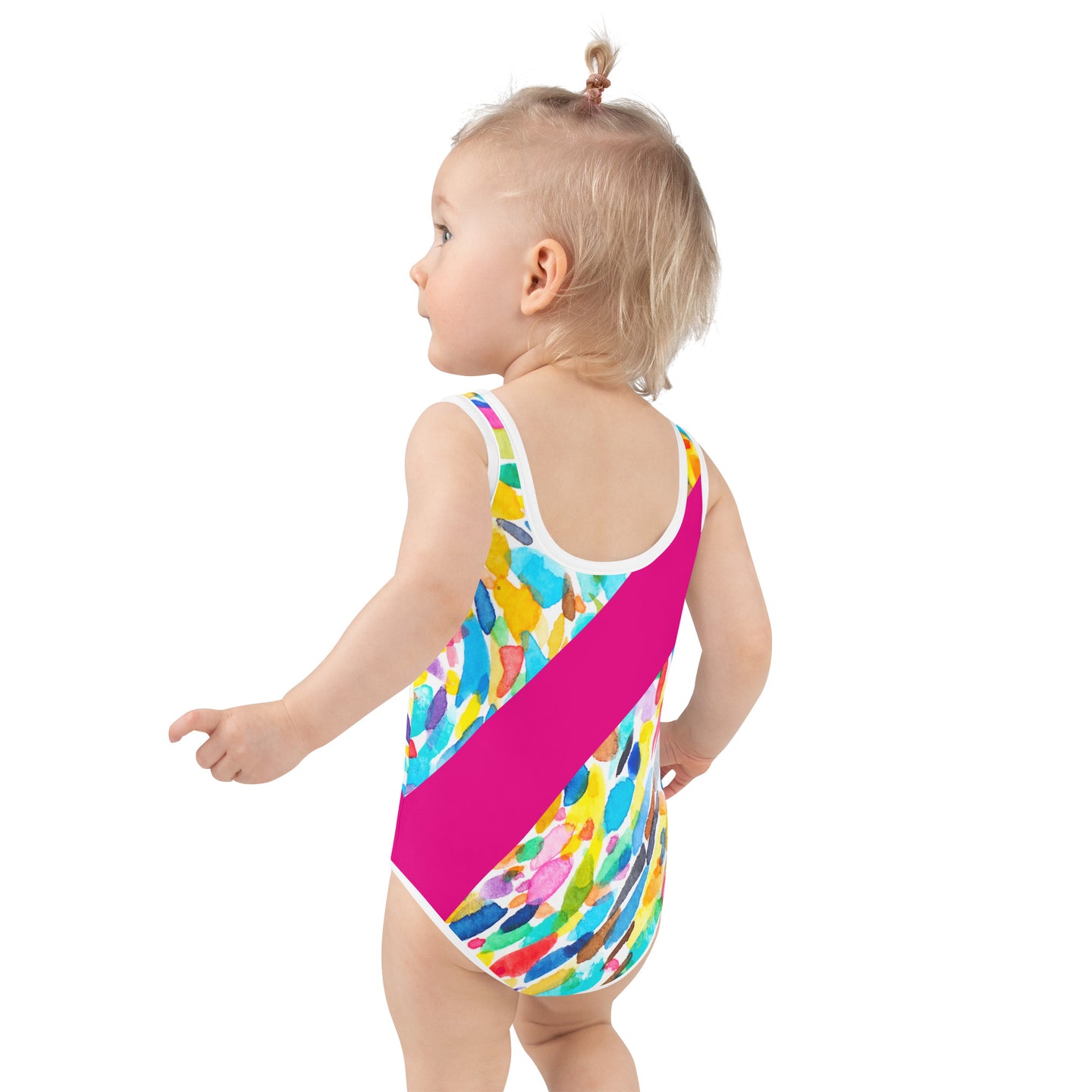 ELLE F WADE P ELLE PINK MISS BERMUDA KID'S SWIMSUIT, Monet