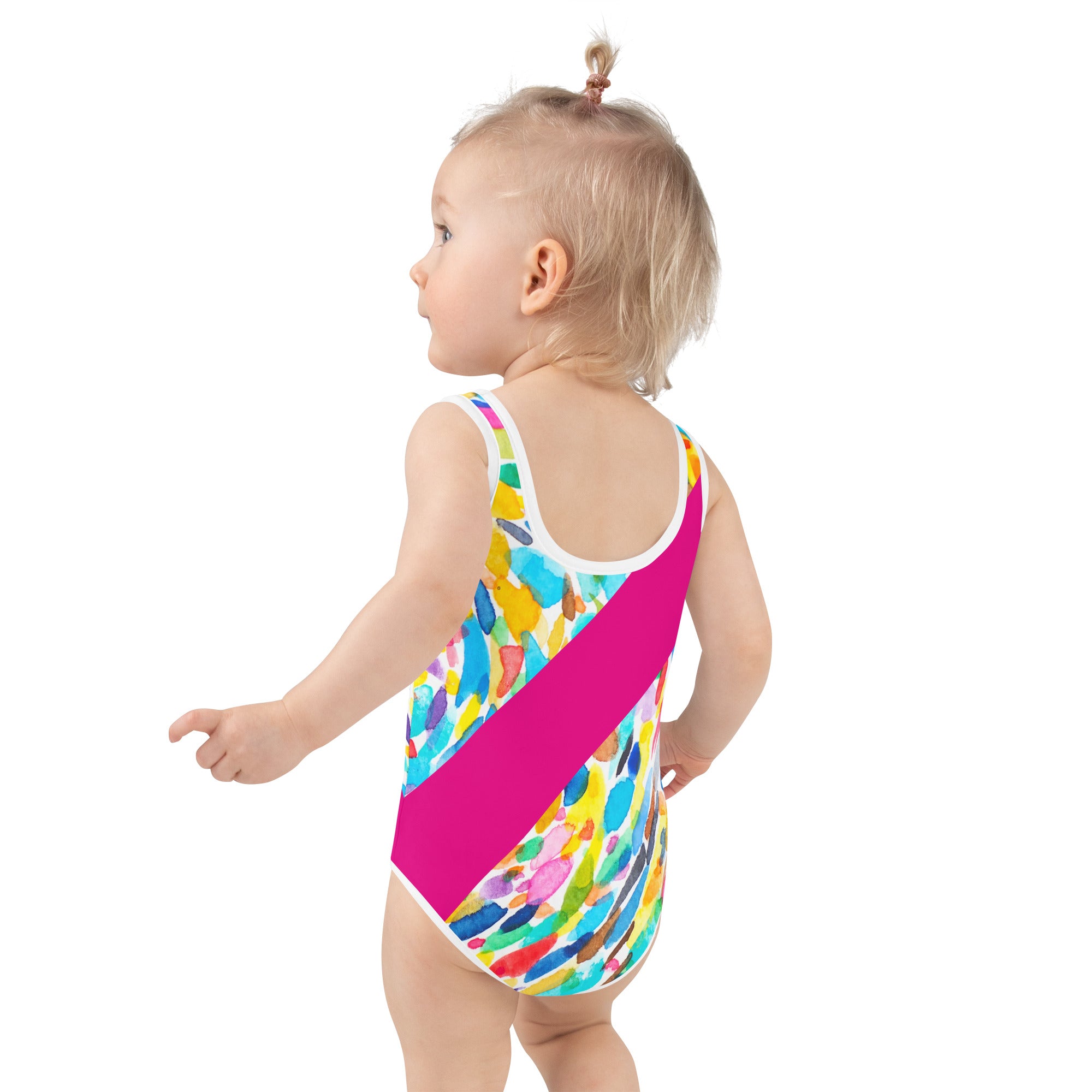 ELLE F WADE P ELLE PINK MISS BERMUDA KID'S SWIMSUIT, Monet