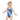 MISS ST.GEORGES KID'S SWIMSUIT, Arabic blue