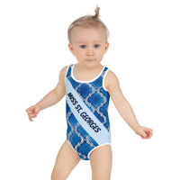 MISS ST.GEORGES KID'S SWIMSUIT, Arabic blue