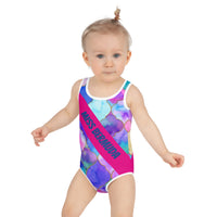 ELLE F WADE P ELLE PINK MISS BERMUDA KID'S SWIMSUIT, Arabic Multi