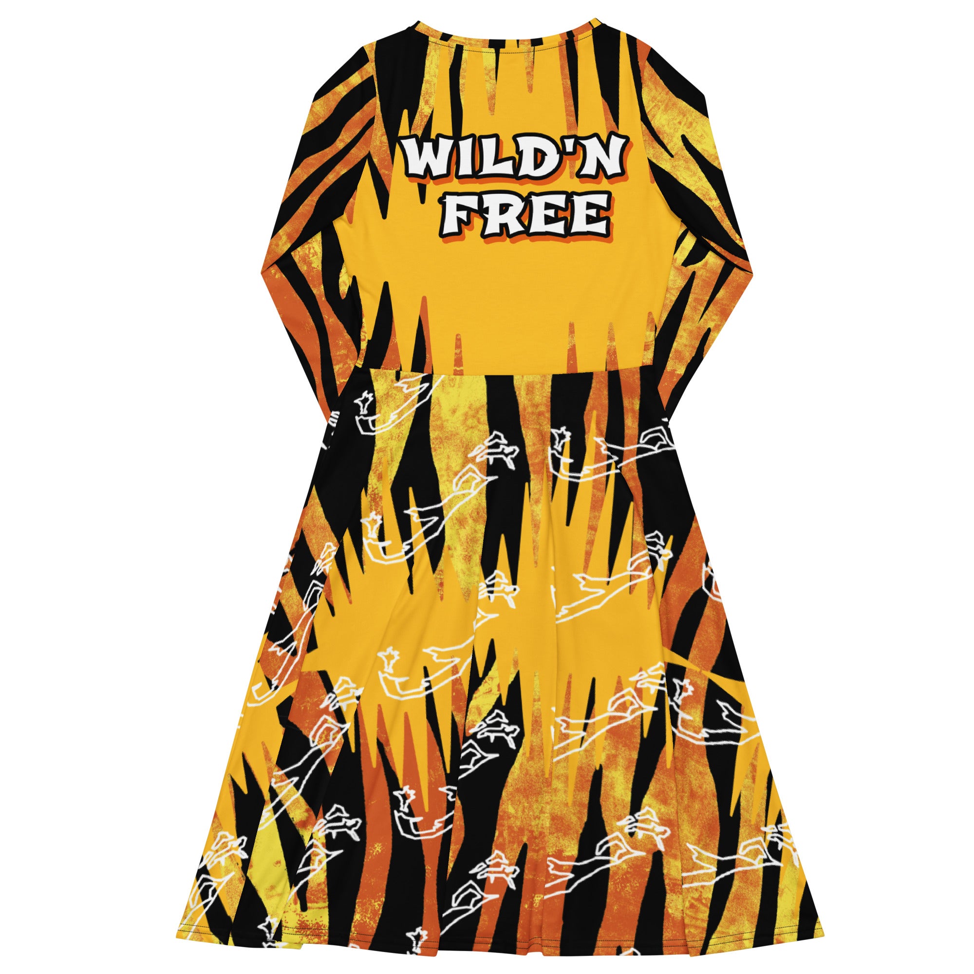 WHALE BAE WILD'N FREE WAVELENGTH MIDI DRESS