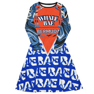 WHALE BAE MIND D'TIDE MIDI VP DRESS