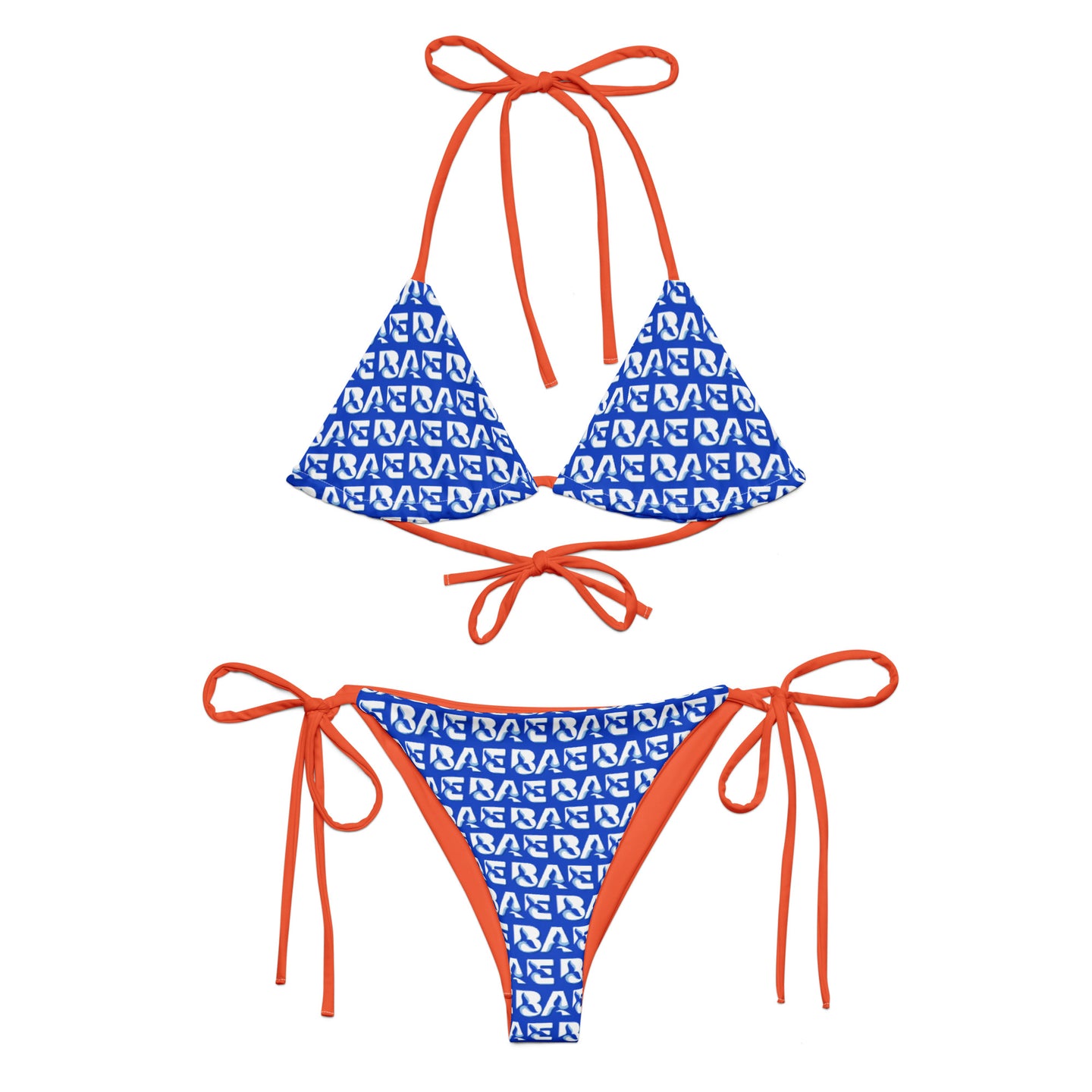 WHALE BAE MIND THE TIDE RECYCLED STRING BIKINI