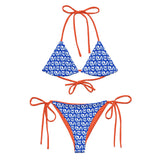 WHALE BAE MIND THE TIDE RECYCLED STRING BIKINI