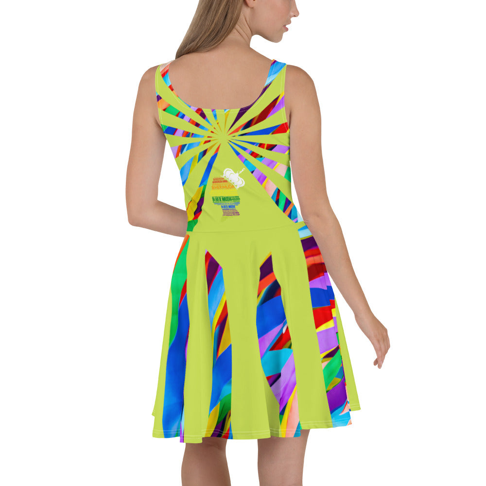 CHURCH & STATE GOM-BAE DRESS, Multi Back Straps,Lime