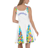 CHURCH & STATE GOM-BAE DRESS, White A-Line/ Watercolor