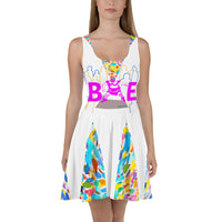 CHURCH & STATE GOM-BAE DRESS, White A-Line/ Watercolor