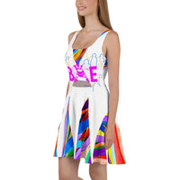 CHURCH & STATE GOM-BAE DRESS, White A-Line/Multi