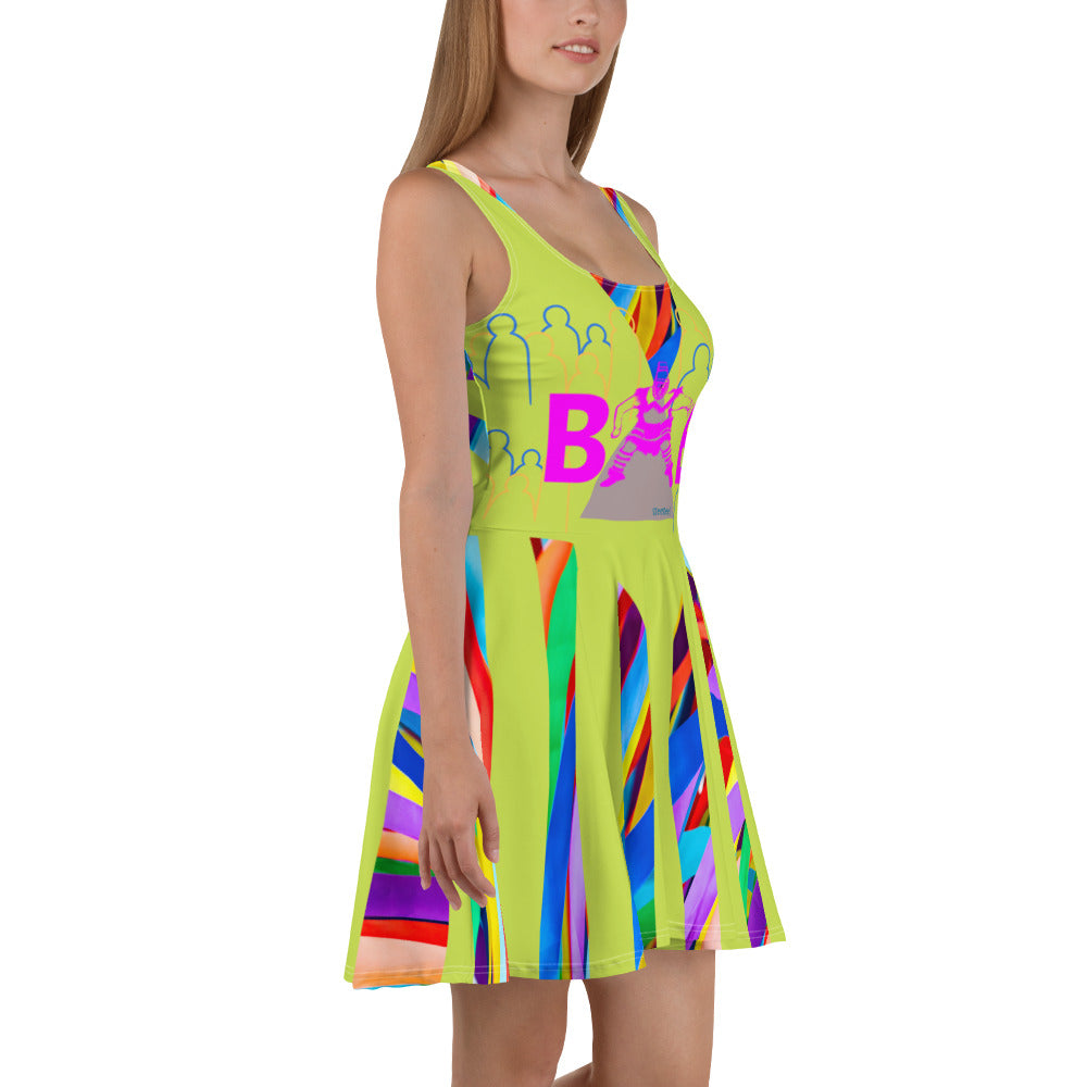 CHURCH & STATE GOM-BAE DRESS, Multi Back Straps,Lime