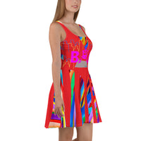 CHURCH & STATE GOM-BAE DRESS, Multi Back Straps, Red