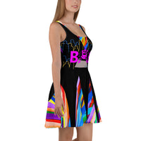 CHURCH & STATE GOM-BAE DRESS, Black A-Line/Multi